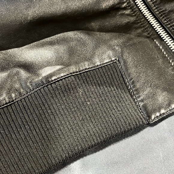 Prada Black Reversible Leather and Nylon Bomber Jacket - Picture 10 of 14